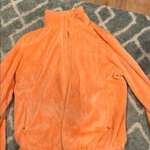 fluffy north face jacket